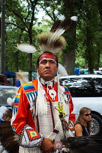 Photo of Pow-Wow particpant, copyright held by mawhamba on flickr